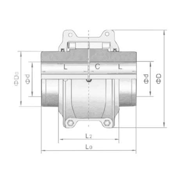 Tm10系列基本型短轴孔蛇形弹簧联轴器